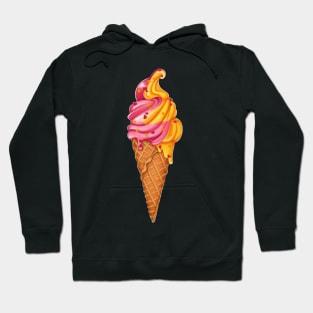 Banana-strawberry ice cream Hoodie